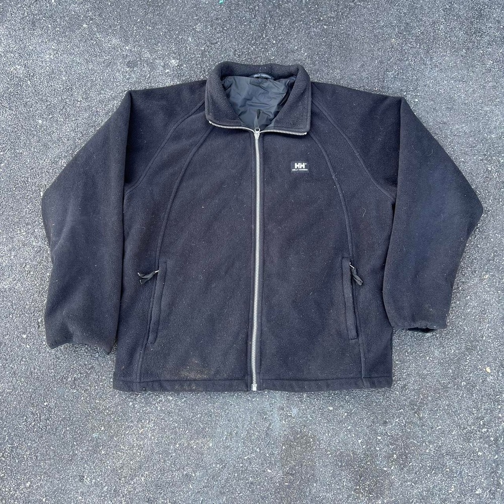 Helly Hansen Black Multi Pocket Fleece Zip Up Jacket Size L